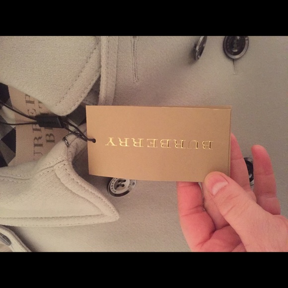 Burberry Wool Trench Coat. Brand New. Size 10 - Picture 3 of 6